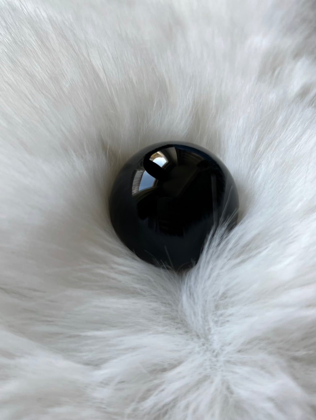 Schwarzer Obsidian Sphere
