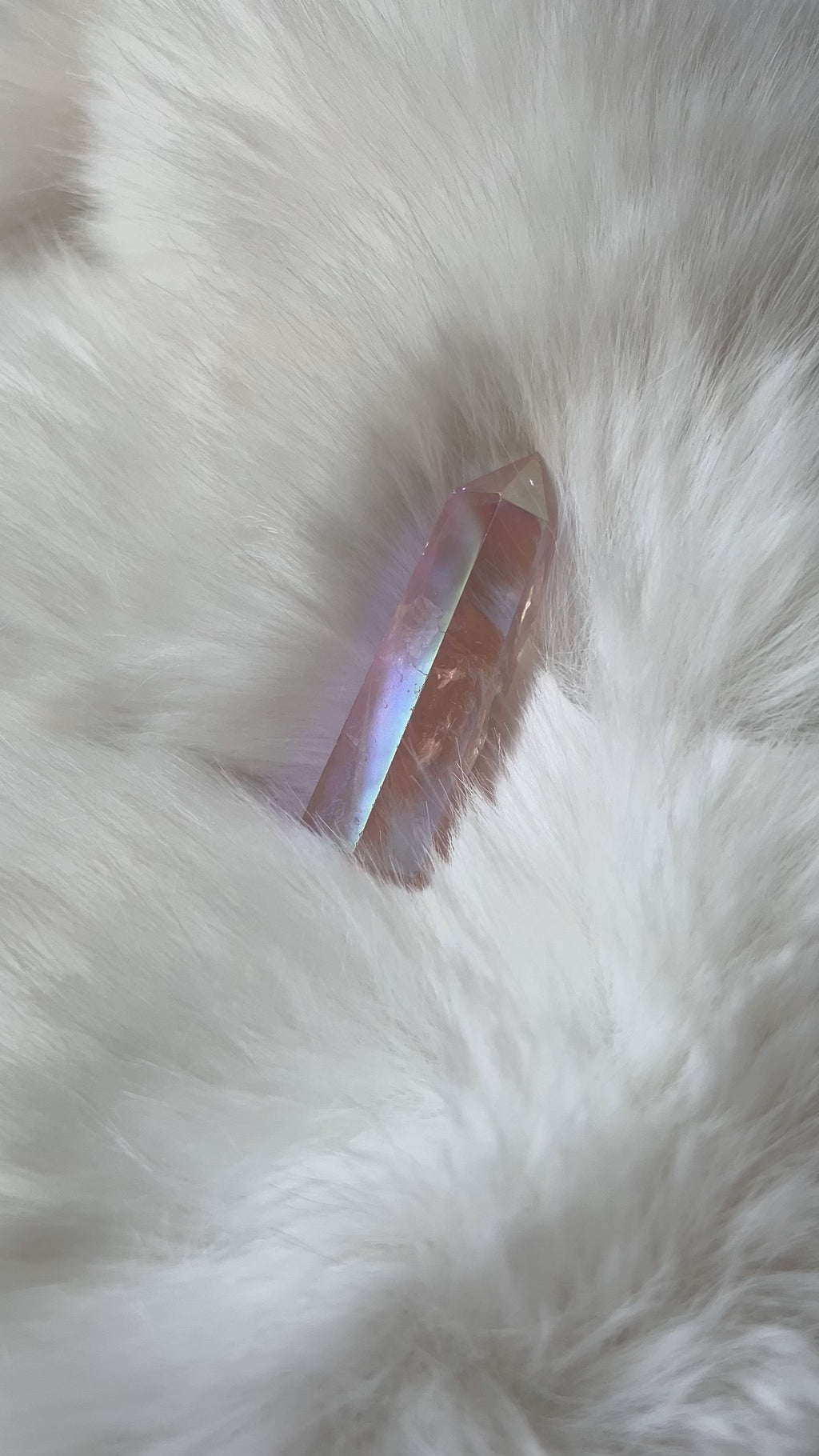 Engel Aura-Rosenquarz Spitze